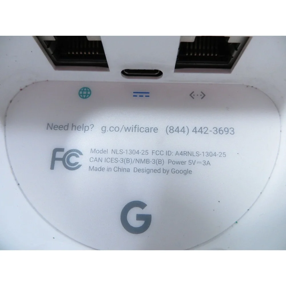 Google WiFi System Router NLS-1304-25‎ W/ Power Cord